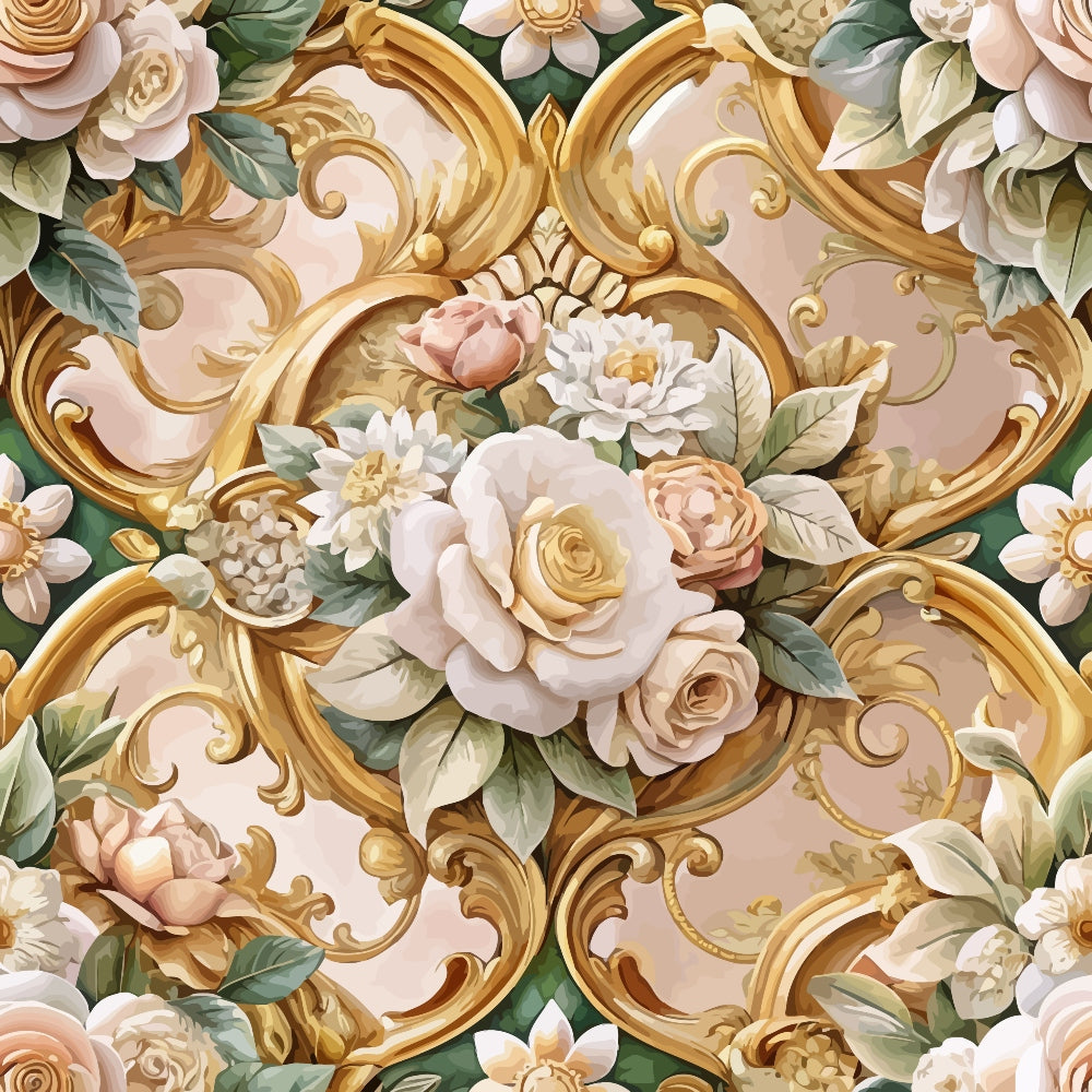 Rococo Blooms Pattern 205 Minky Fabric