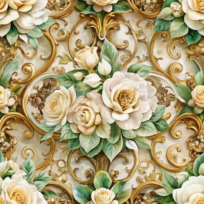 Rococo Blooms Pattern 208 Minky Fabric