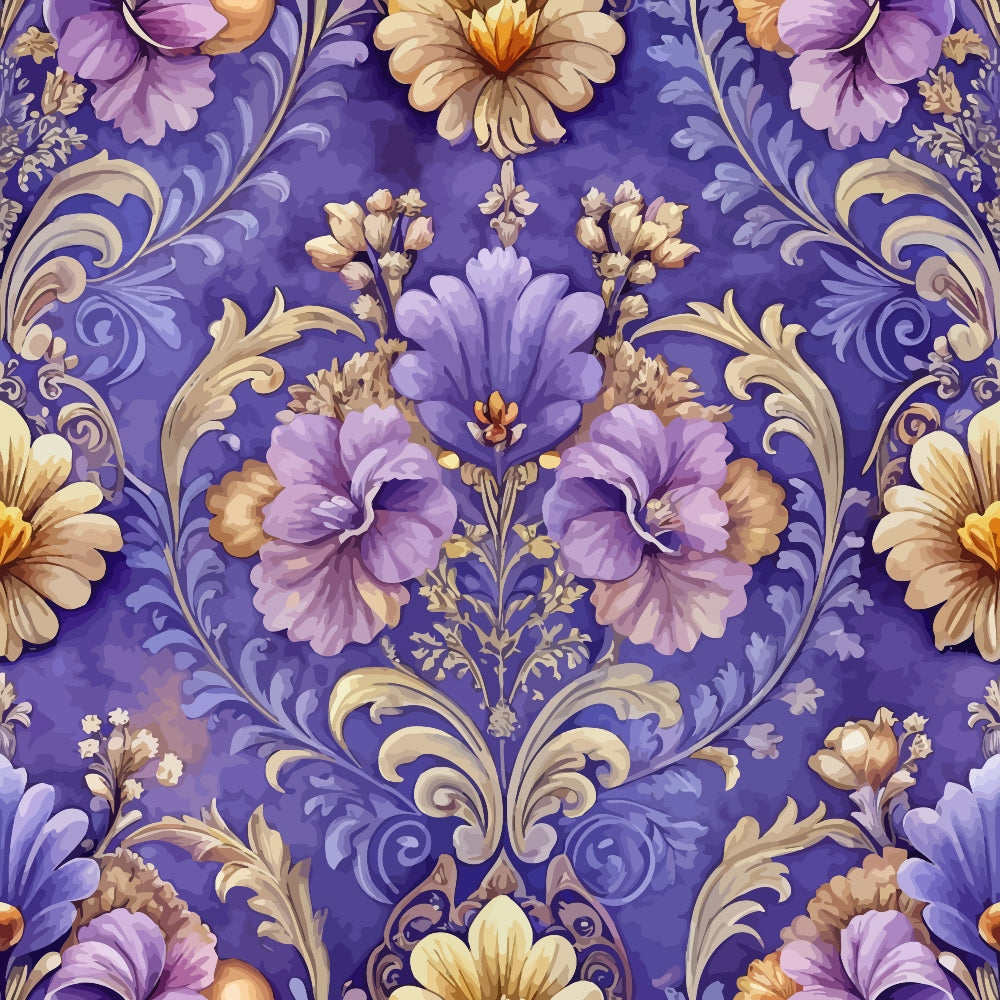 Rococo Blooms Pattern 218 Minky Fabric
