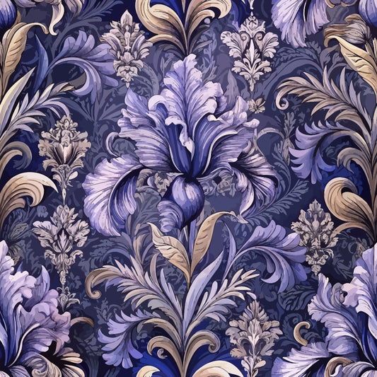 Baroque Florals Pattern 222 Quilting Cotton Fabric