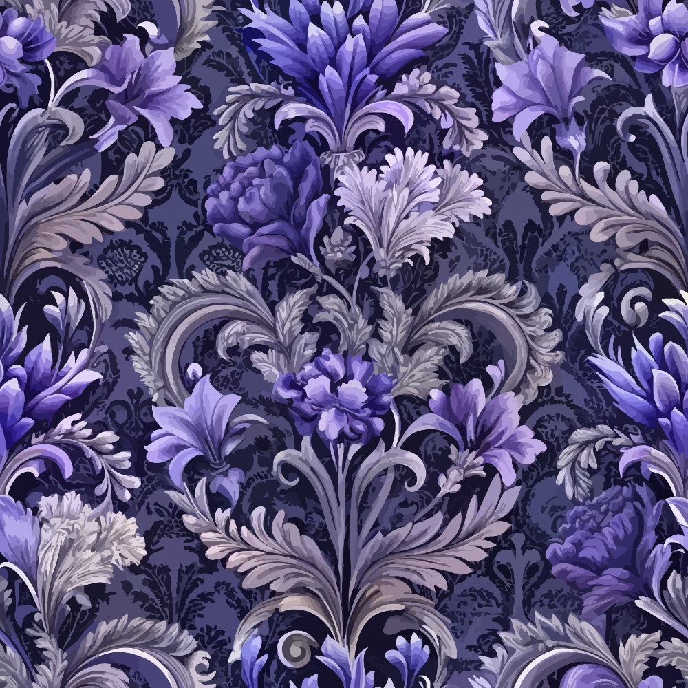 Rococo Blooms Pattern 224 Minky Fabric
