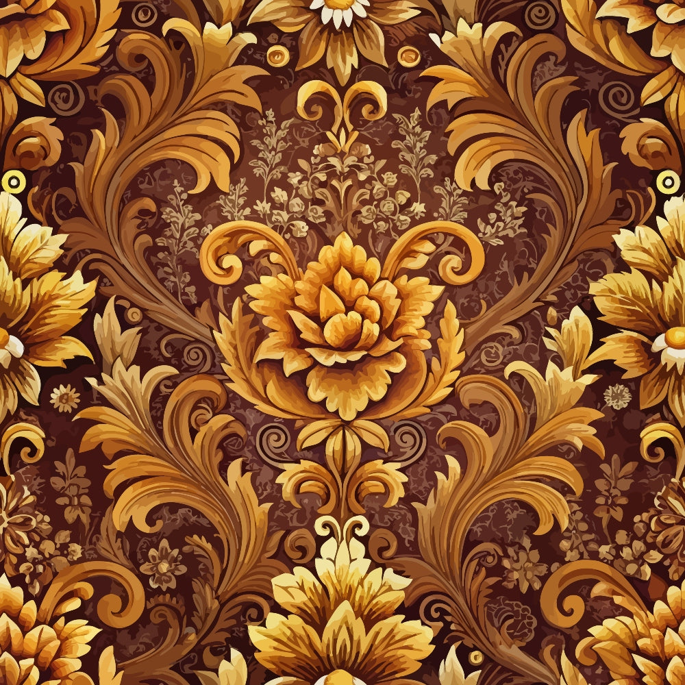 Rococo Blooms Pattern 225 Minky Fabric