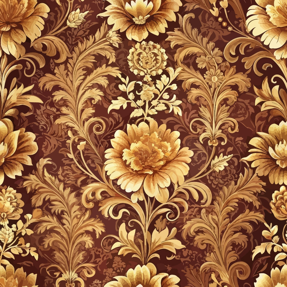 Rococo Blooms Pattern 226 Minky Fabric