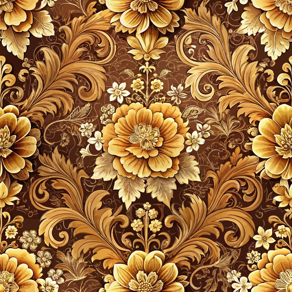 Rococo Blooms Pattern 227 Minky Fabric