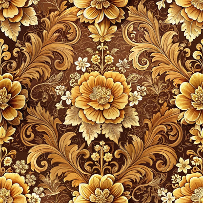 Rococo Blooms Pattern 227 Minky Fabric