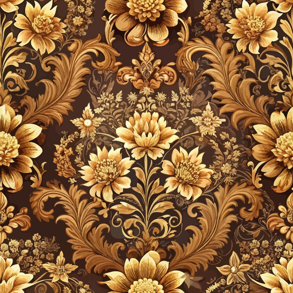 Rococo Blooms Pattern 228 Minky Fabric