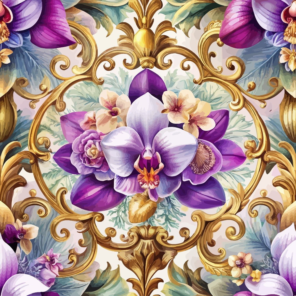 Rococo Blooms Pattern 30 Minky Fabric