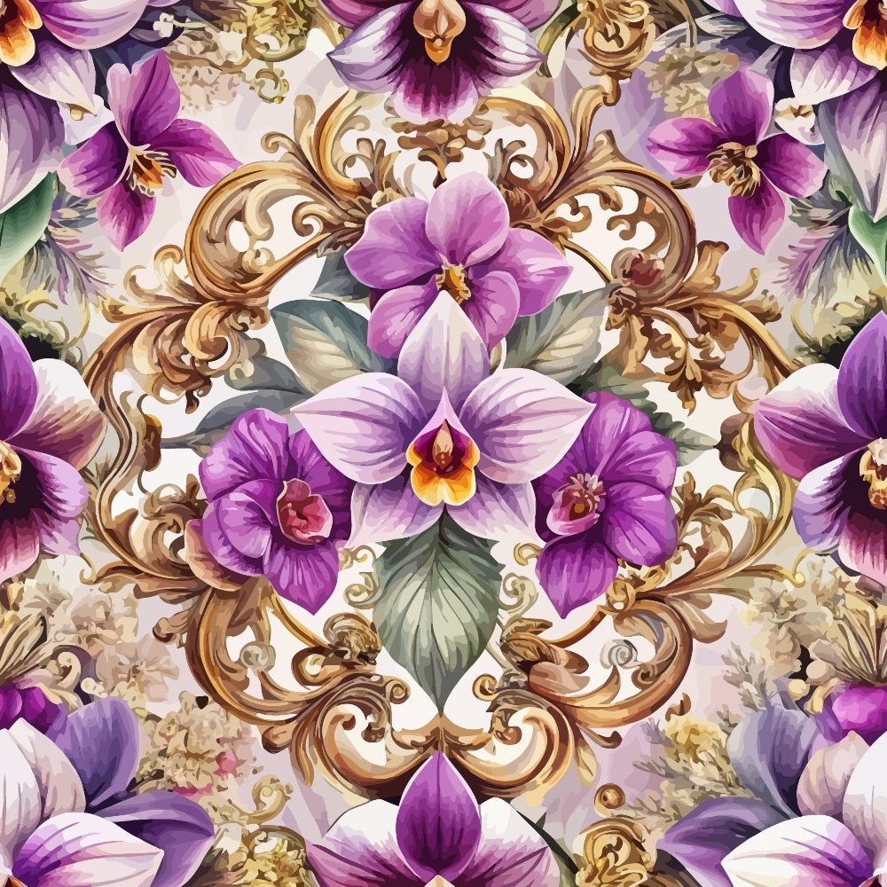 Rococo Blooms Pattern 31 Minky Fabric