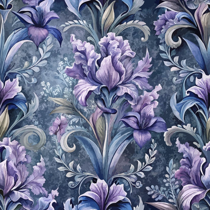Rococo Blooms Pattern 52 Minky Fabric