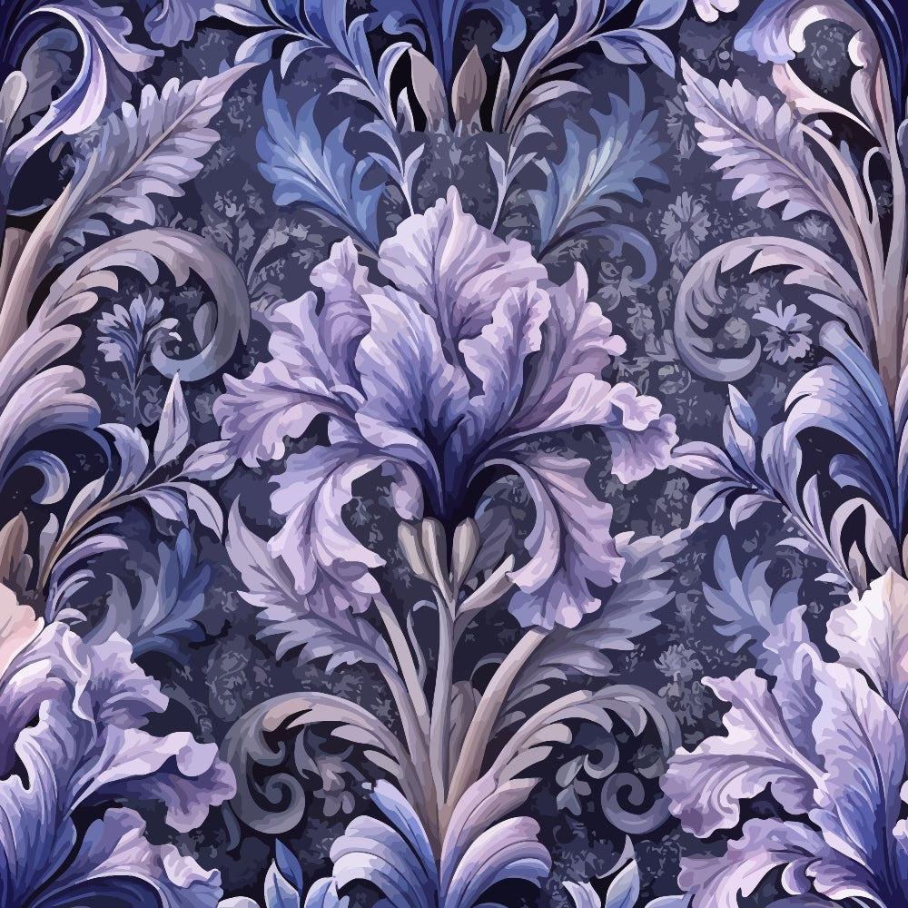 Rococo Blooms Pattern 53 Minky Fabric