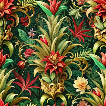 Rococo Blooms Pattern 54 Minky Fabric