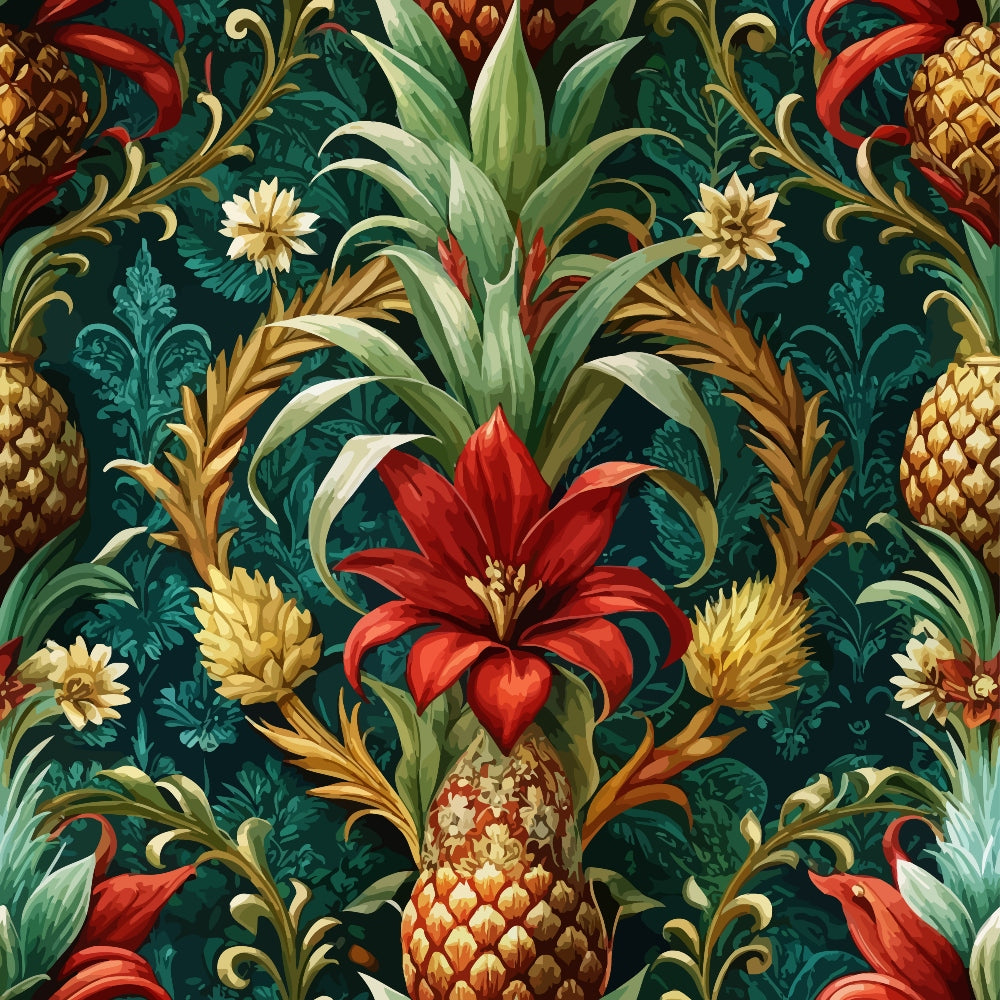 Rococo Blooms Pattern 57 Minky Fabric