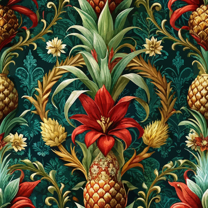 Rococo Blooms Pattern 57 Minky Fabric