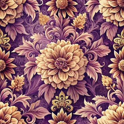 Rococo Blooms Pattern 56 Minky Fabric