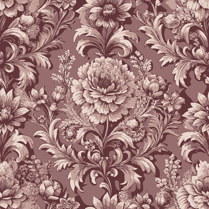 Rococo Blooms Pattern 66 Minky Fabric