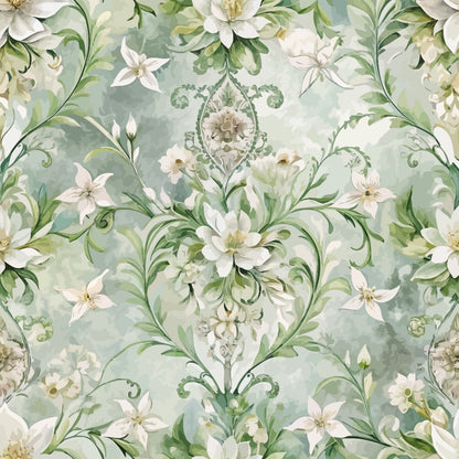 Rococo Blooms Pattern 69 Minky Fabric