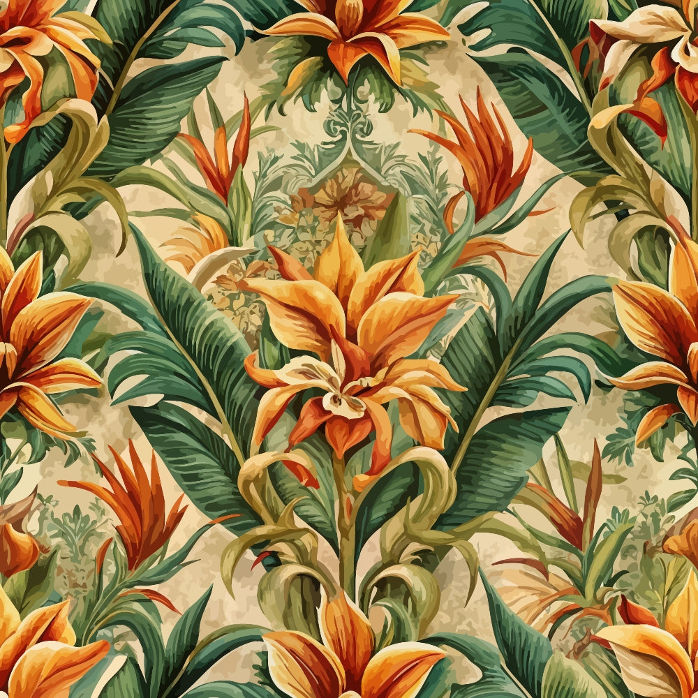Rococo Blooms Pattern 74 Minky Fabric