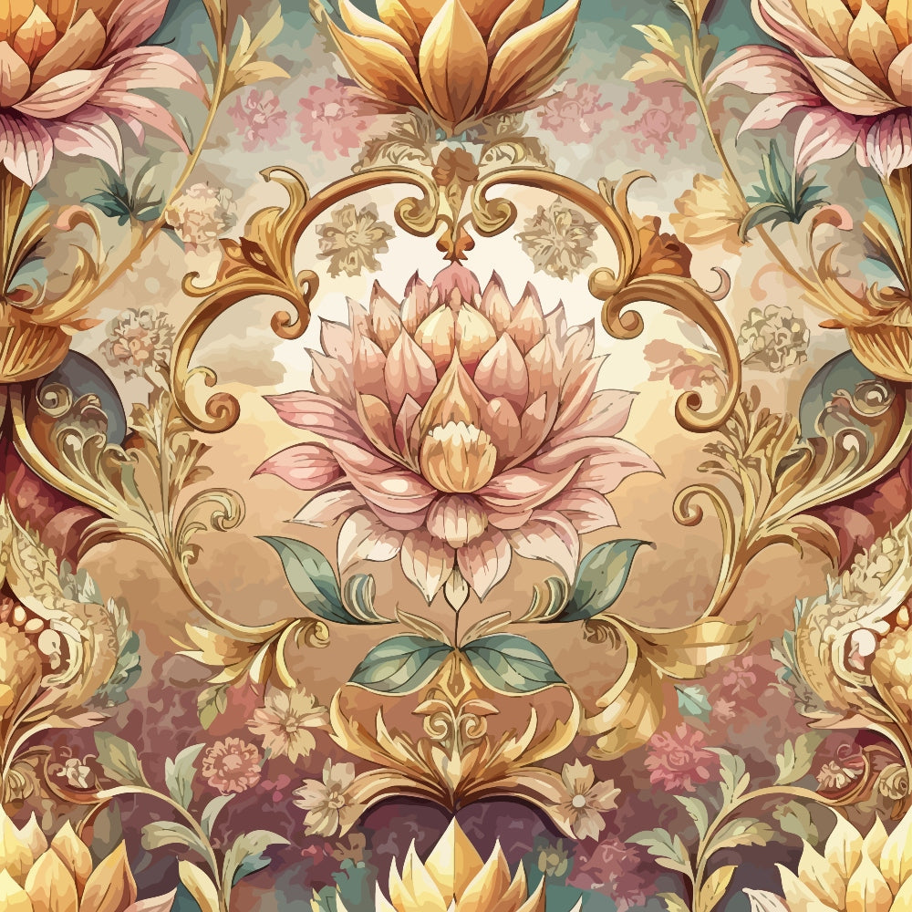 Rococo Blooms Pattern 76 Minky Fabric