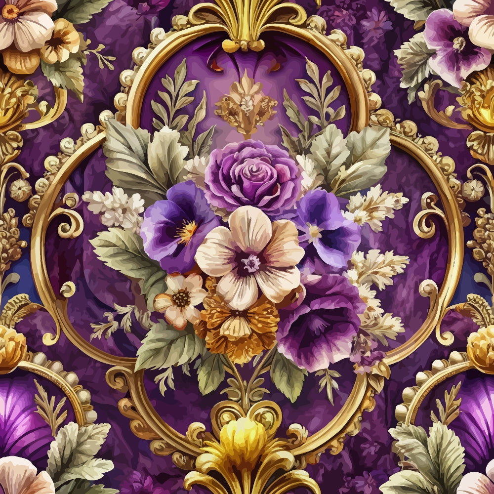 Rococo Blooms Pattern 80 Minky Fabric