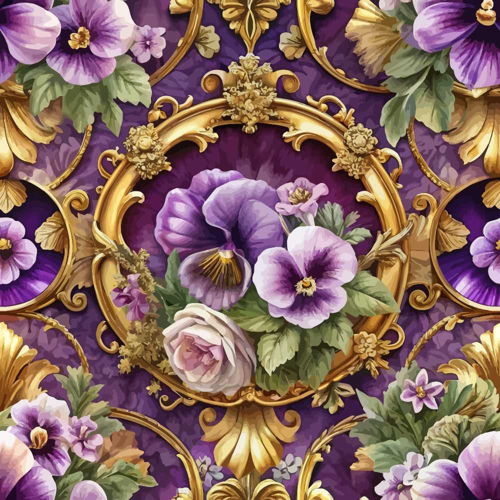 Rococo Blooms Pattern 81 Minky Fabric