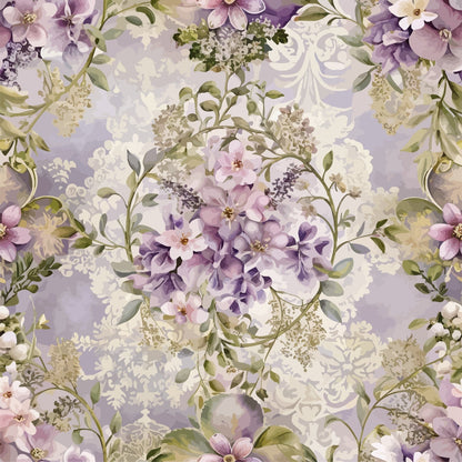 Rococo Blooms Pattern 94 Minky Fabric