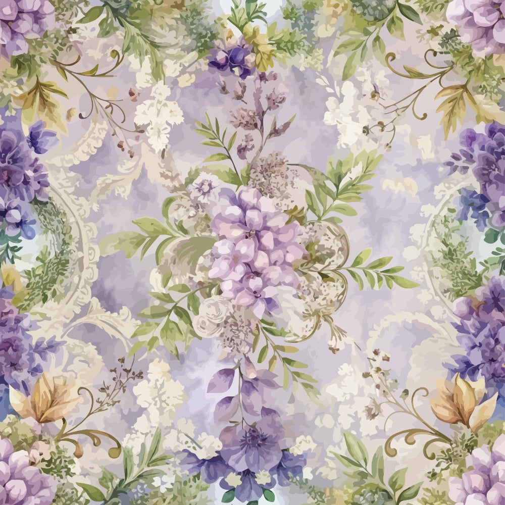 Rococo Blooms Pattern 95 Minky Fabric