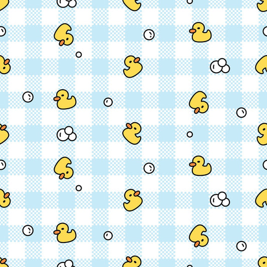 Bathtime Gingham Quilting Cotton Fabric