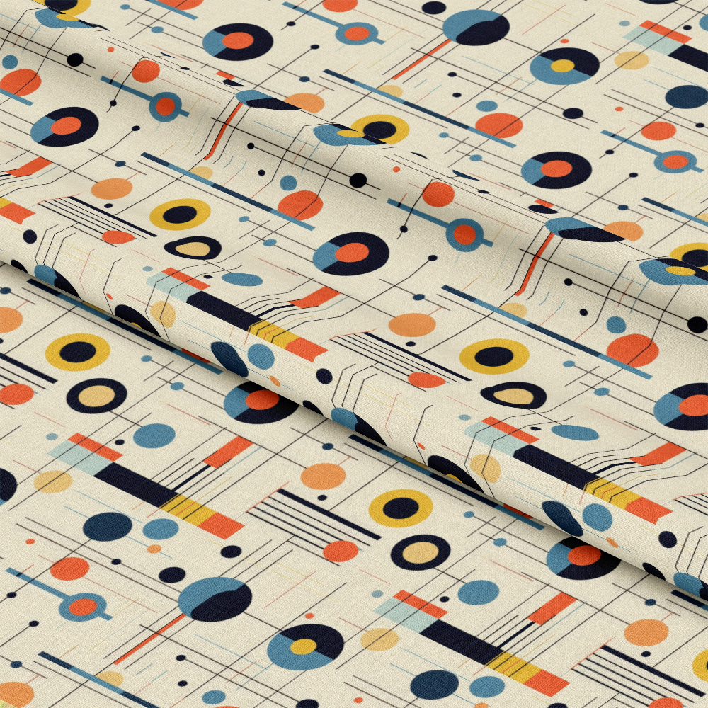 Bauhaus Art Pattern 10 Quilting Cotton Fabric