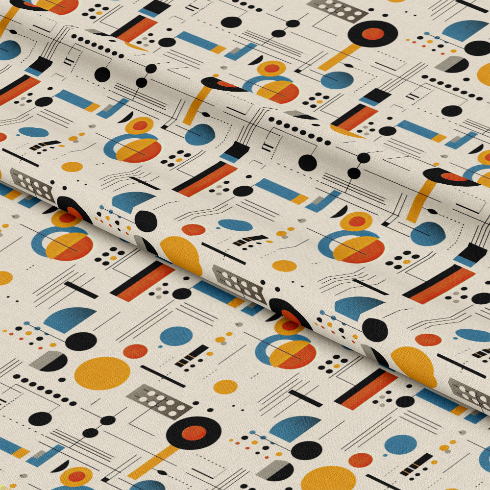 Bauhaus Art Pattern 11 Quilting Cotton Fabric