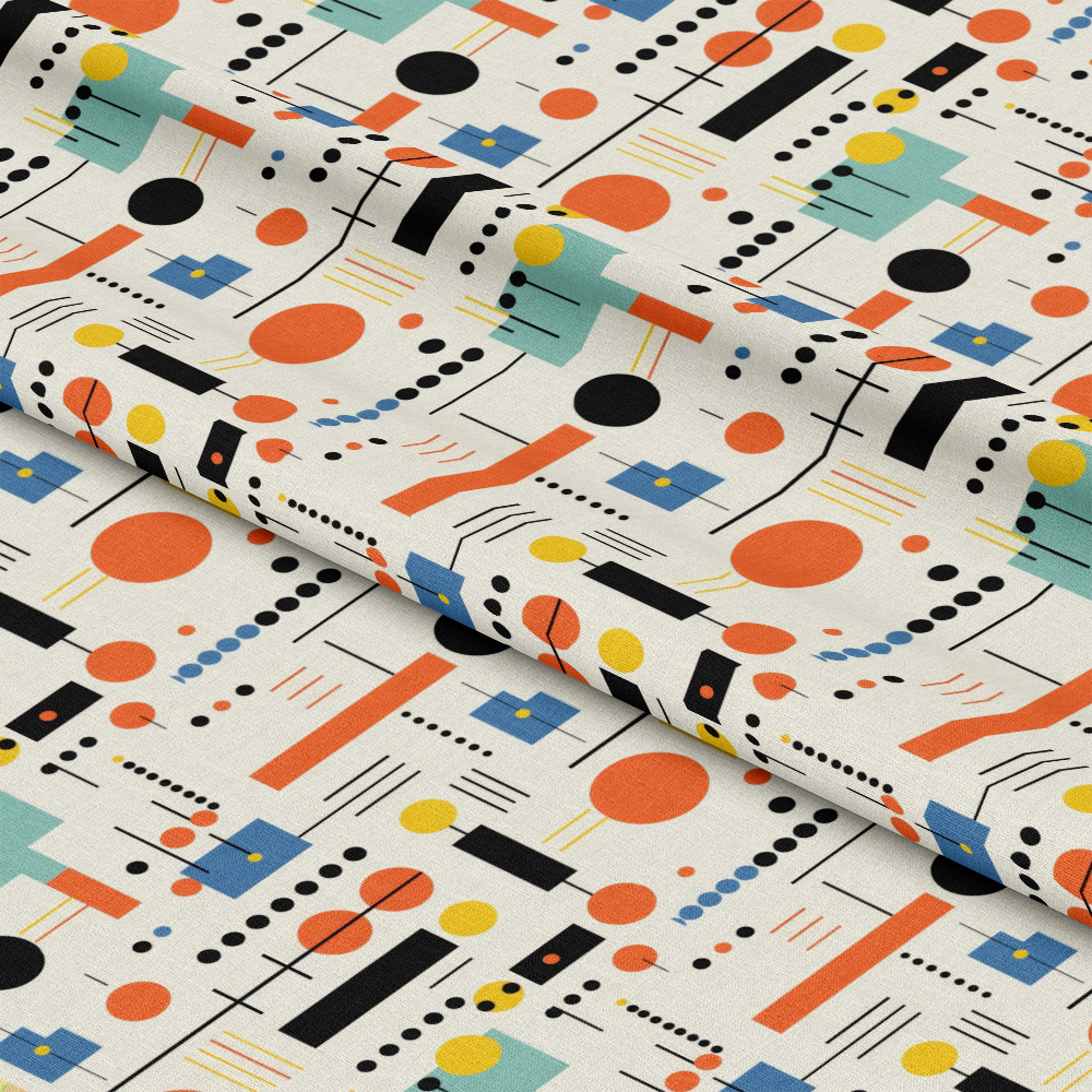 Bauhaus Art Pattern 1 Quilting Cotton Fabric