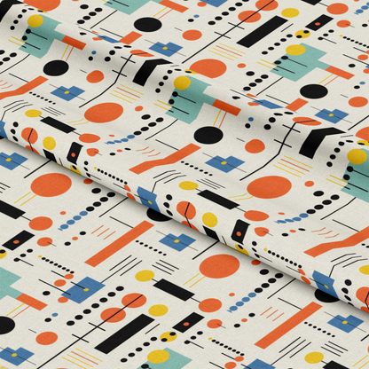 Bauhaus Art Pattern 1 Quilting Cotton Fabric