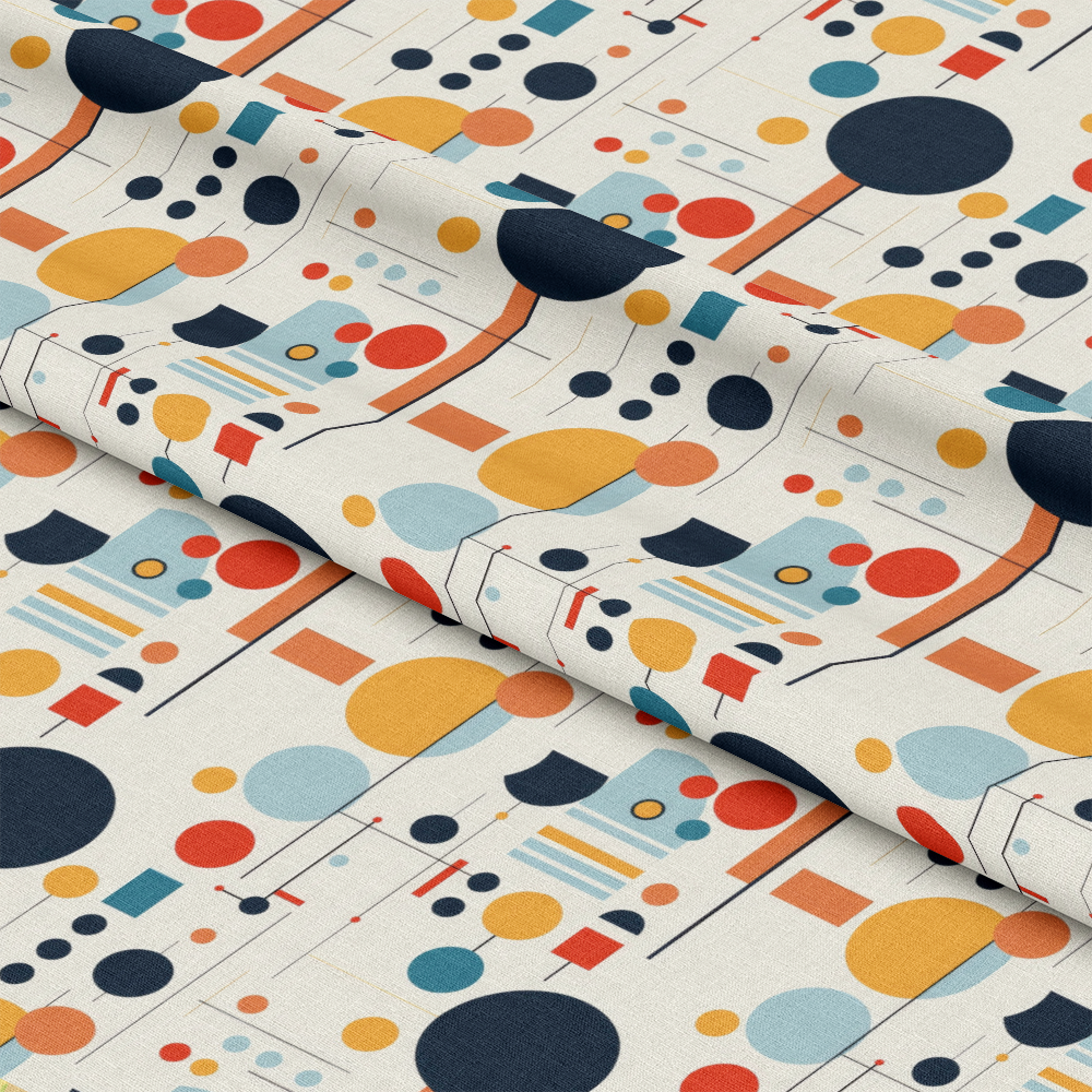 Bauhaus Art Pattern 2 Quilting Cotton Fabric