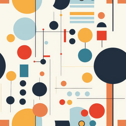 Primary Geometry Pattern 2 Minky Fabric