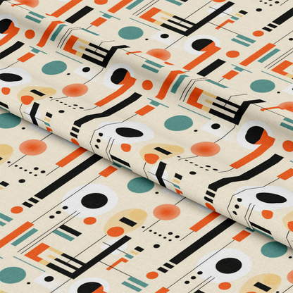 Bauhaus Art Pattern 3 Quilting Cotton Fabric