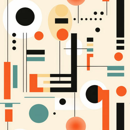 Primary Geometry Pattern 3 Minky Fabric