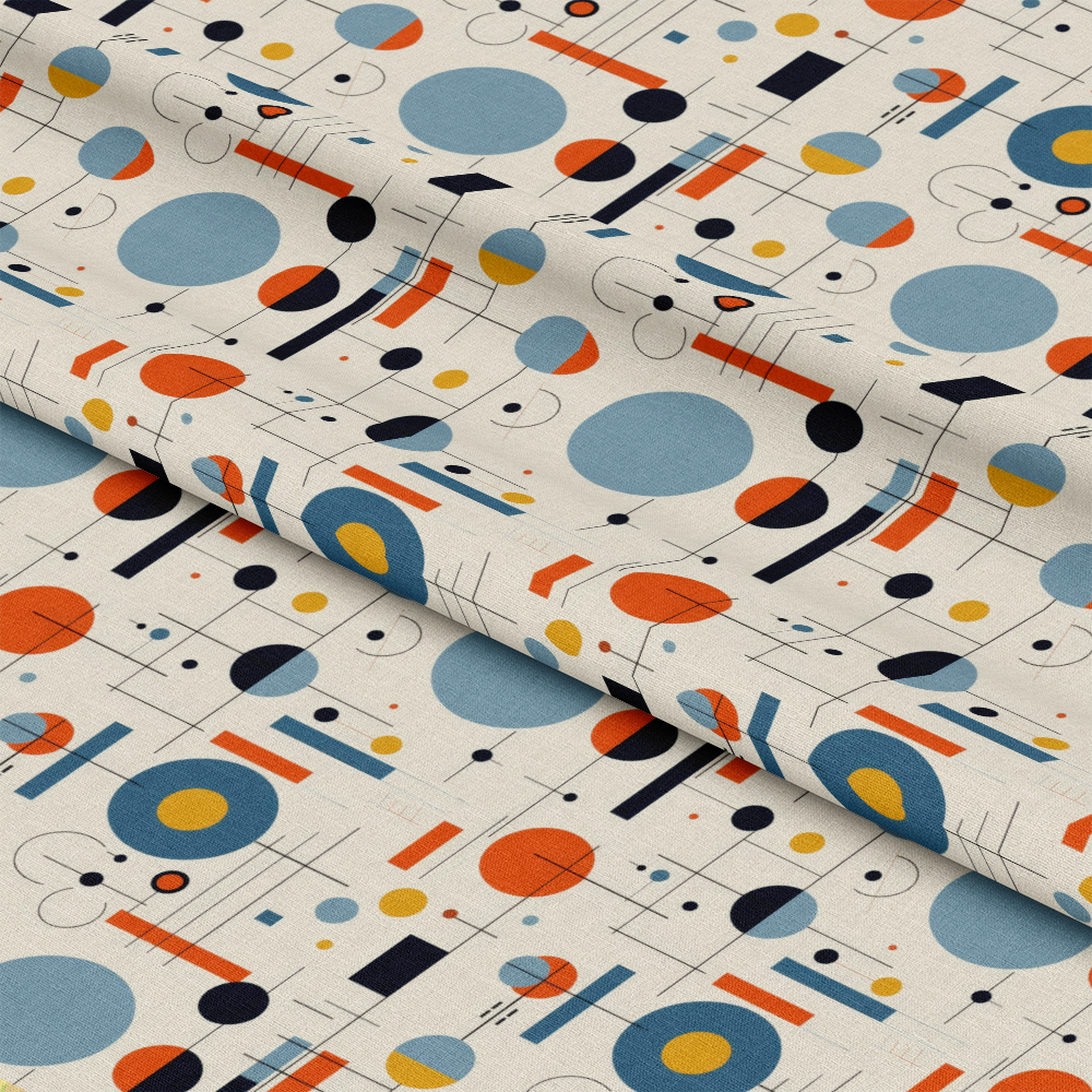 Bauhaus Art Pattern 5 Quilting Cotton Fabric