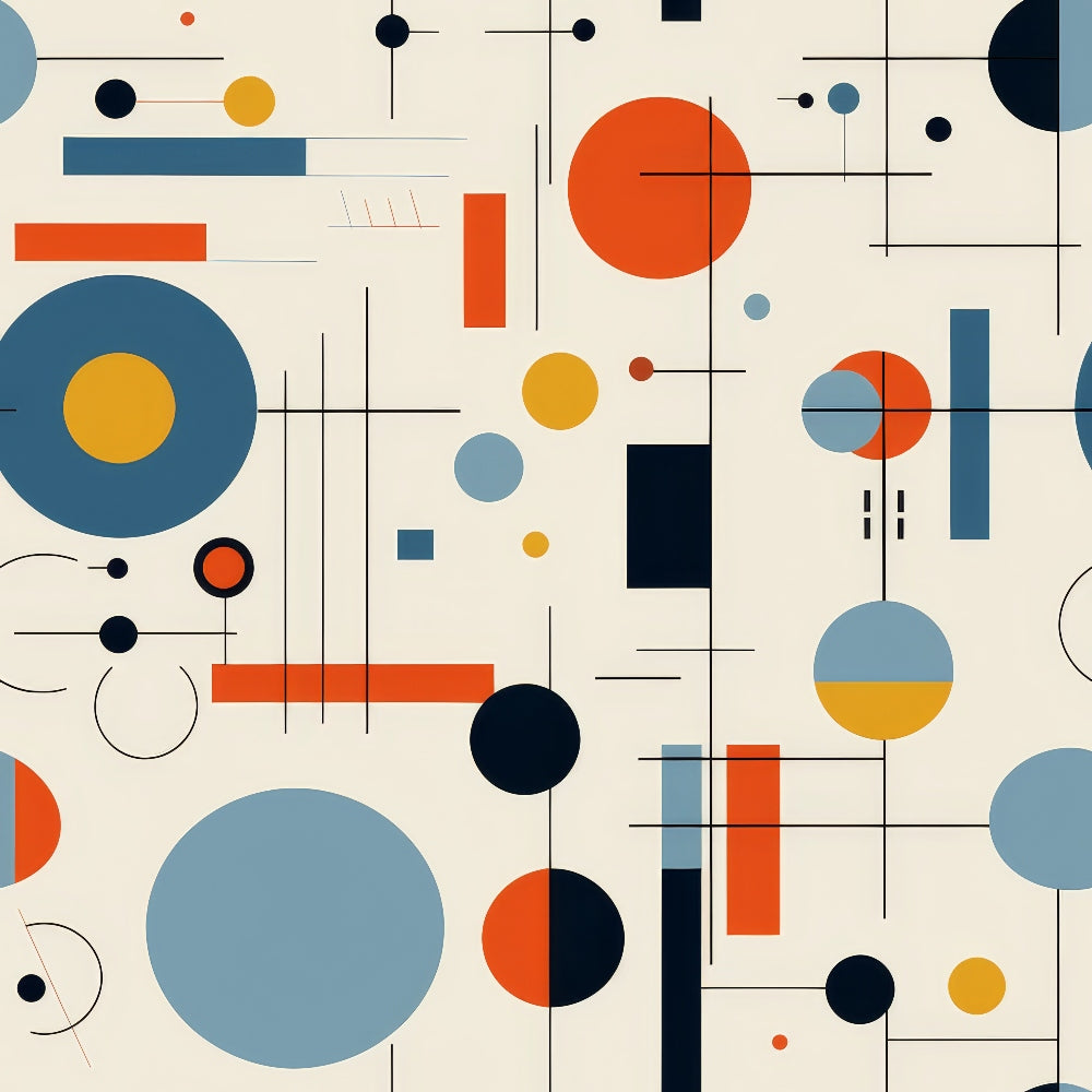 Primary Geometry Pattern 5 Minky Fabric
