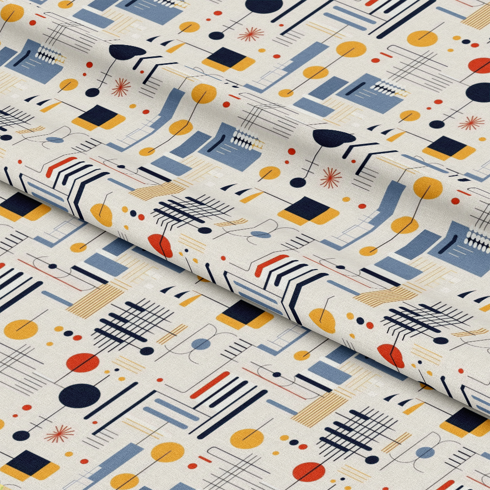 Bauhaus Art Pattern 6 Quilting Cotton Fabric