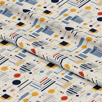 Bauhaus Art Pattern 6 Quilting Cotton Fabric