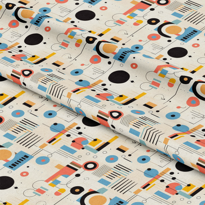 Bauhaus Art Pattern 8 Quilting Cotton Fabric
