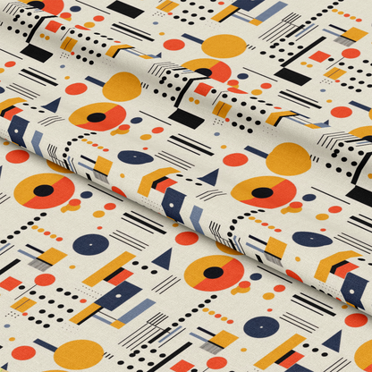 Bauhaus Art Pattern 9 Quilting Cotton Fabric