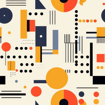 Primary Geometry Pattern 9 Minky Fabric