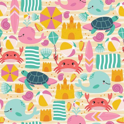 Sandy Shores Pattern 1 Minky Fabric