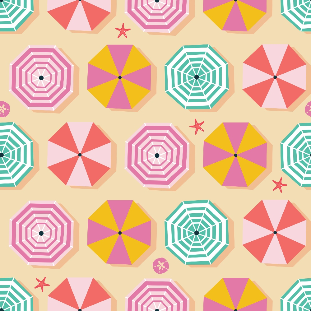 Sandy Shores Pattern 2 Minky Fabric