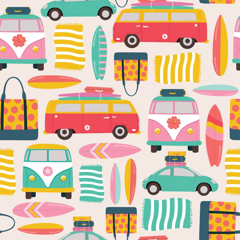 Sandy Shores Pattern 5 Minky Fabric