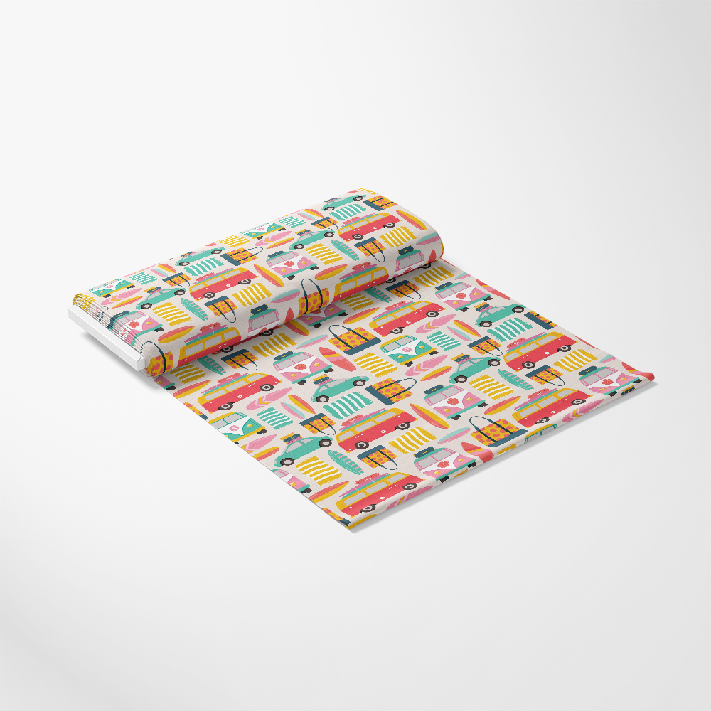 Beach Vacation Pattern 5 Quilting Cotton Fabric
