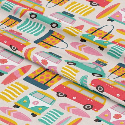 Beach Vacation Pattern 5 Quilting Cotton Fabric