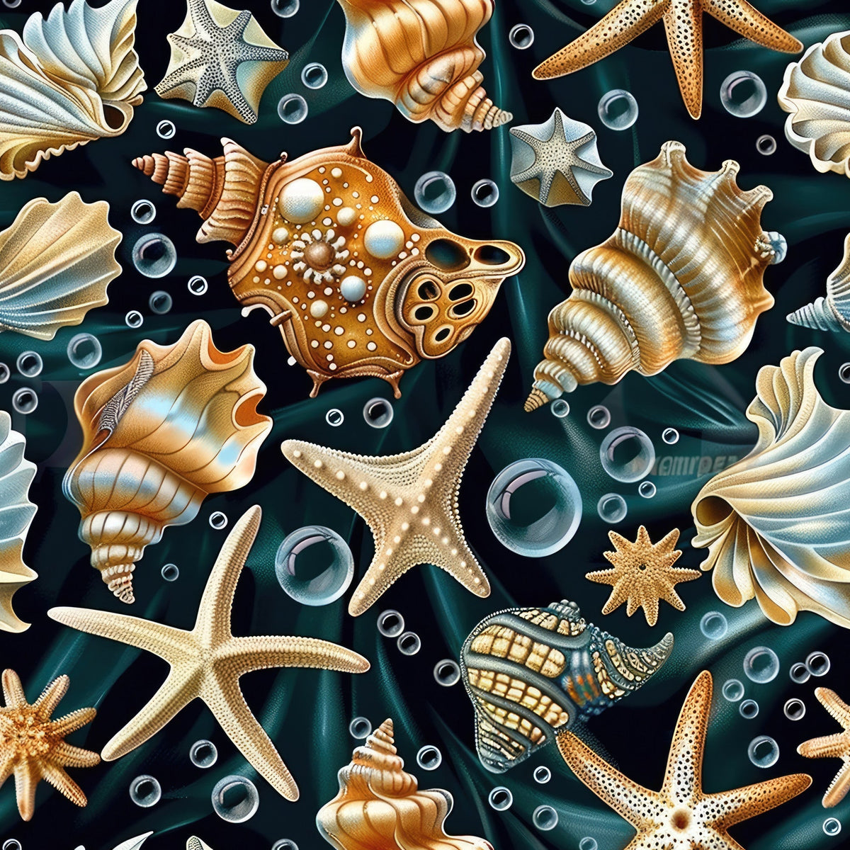 Ocean Jewels Pattern 11 Minky Fabric