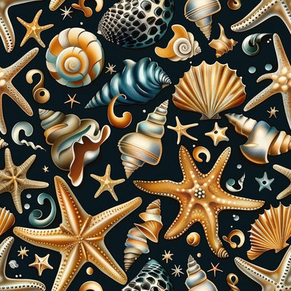 Ocean Jewels Pattern 5 Minky Fabric