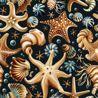 Ocean Jewels Pattern 8 Minky Fabric